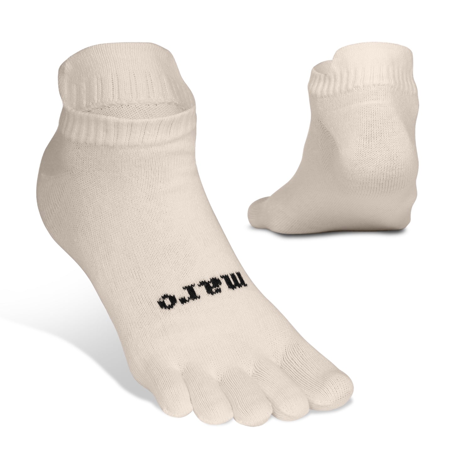 Organic Cotton Everyday No Show Toe Socks