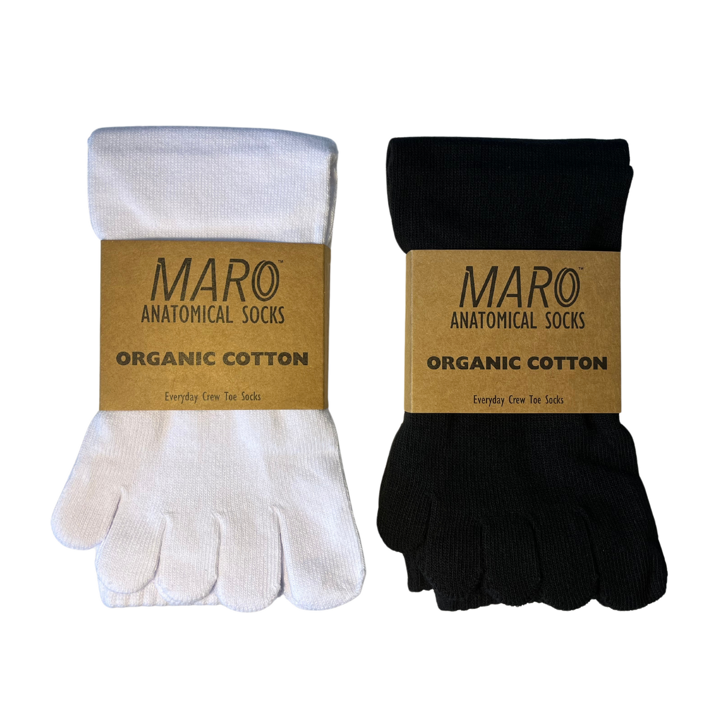 Organic Cotton Everyday Crew Toe Socks