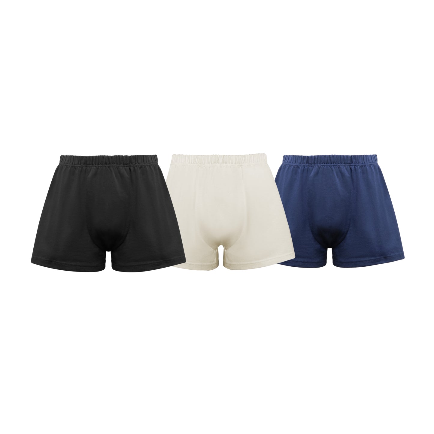 (3 PACK) 100% Plastic-Free Organic Cotton Boxers - Hybrid Fit