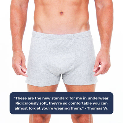 100% Plastic-Free Organic Cotton Boxers - Made in Europe
